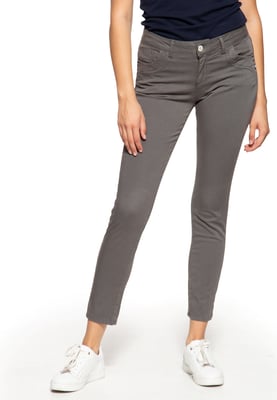 Amor, Truth & Trust Damen Slim Fit Hose Leoni grau