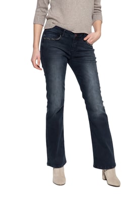 Amor, Truth & Trust Damen Schlagjeans Brenda dunkelblau