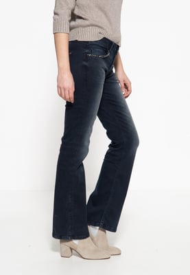 Amor, Truth & Trust Damen Schlagjeans Brenda dunkelblau