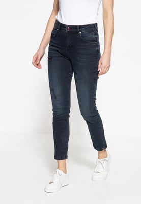 Amor, Truth & Trust Damen 5-Pocket Jeans Sun dunkelblau