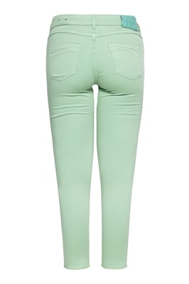 Amor, Truth & Trust Damen ATT JEANS Slim Fit Hose mit offenen Kanten Leoni Dusty Green