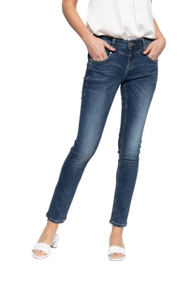 Amor, Truth & Trust Damen 5-Pocket Jeans Zoe dunkelblau