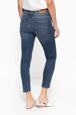 Amor, Truth & Trust Damen 5-Pocket Jeans Sun dunkelblau