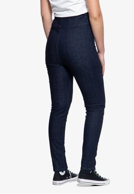 Queen Kerosin Damen High Waist Jeanshose dunkelblau