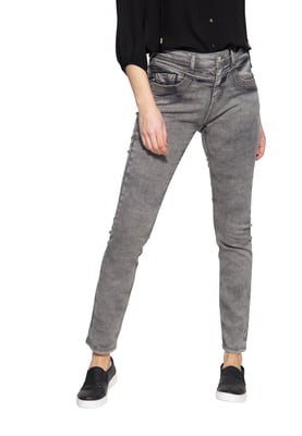 Amor, Truth & Trust Damen 5-Pocket Jeans Venus grau