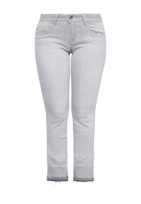 Amor, Truth & Trust Damen ATT JEANS Damen Jeanshose mit offenen Saumkanten und Waschung Brenda grau