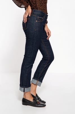 Amor, Truth & Trust Damen ATT JEANS Damen Red Selvage-Jeans Stella dunkelblau