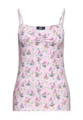 Queen Kerosin Damen Top Poodle pink