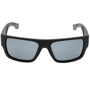 Hugo Boss – Graue, polarisierte Sonnenbrille mit HC-OL-Gläsern in Mattschwarz