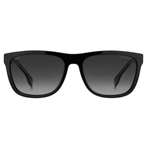 Hugo Boss – Graue Sonnenbrille mit mattschwarzem Rahmen und PZ-Gläsern
