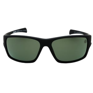 Timberland - Sonnenbrille mit mattschwarzem Rahmen und grünen polarisierten Gläsern