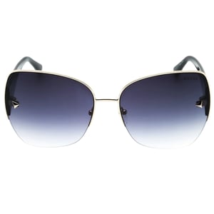 Guess – Sonnenbrille mit goldenem Detail und schwarzem Rahmen und getönten Gläsern
