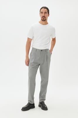 Casual Hose Gerade Passform grey