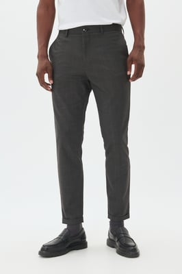 Casual Hose Gerade Passform melange