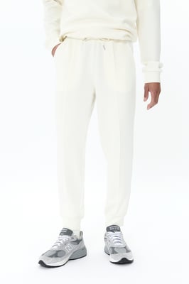Strickhose Relaxed fit offwhite