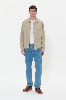 Jacke Gerade Passform beige