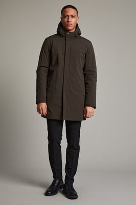 Jacke Gerade Passform olive