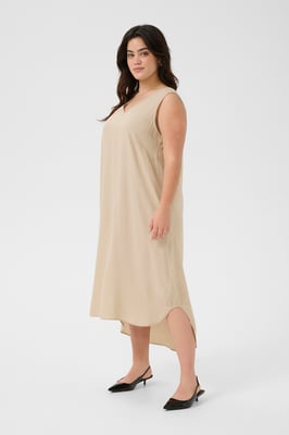 Kleid A-shape beige