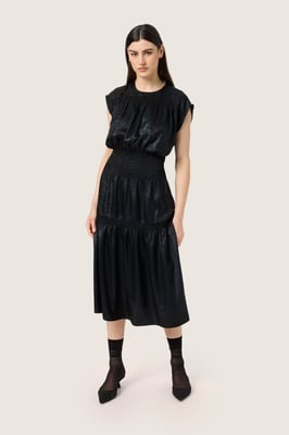 Kleid Slim fit black