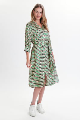 Kleid mit lockerer Passform beige