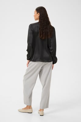Ärmellose Bluse Regular fit Black