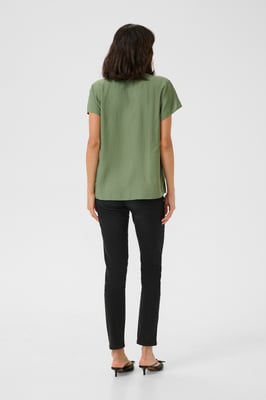 Kurzarm-Bluse Regular fit Sea Spray CC green