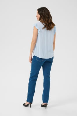 Kurzarm-Bluse Regular fit Windsurfer light blue