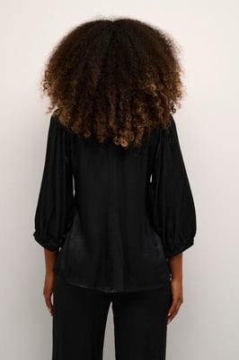 Kurzarm-Bluse A-shape Meteorite black