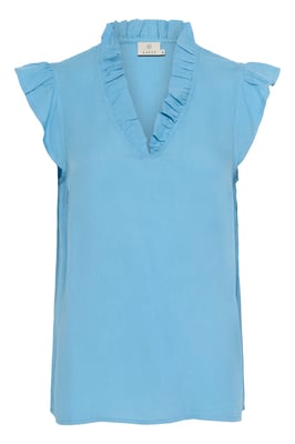 Kurzarm-Bluse Regular fit Heritage Blue light blue