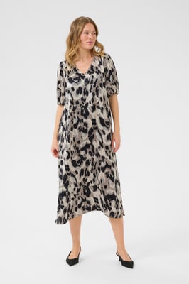 Kleid Casual fit Grey Leopard Print
