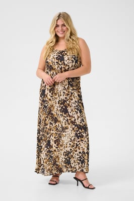 Kleid A-shape Leopard Print