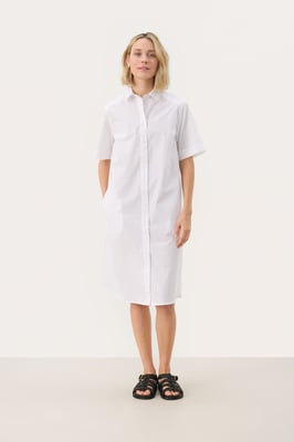 Kleid Baggy fit Bright White