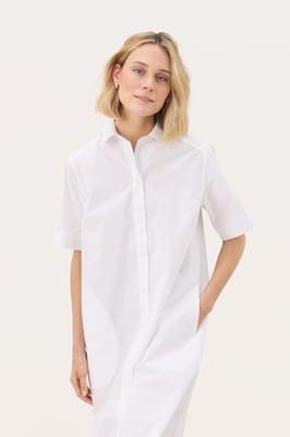 Kleid Baggy fit Bright White