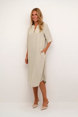 Kleid Relaxed fit Chinchilla/Chalk Stripe multicolour