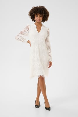 Kleid A-shape Spring Gardenia white