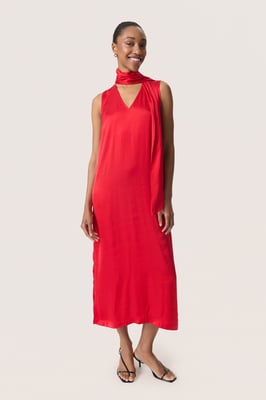 Kleid A-shape Salsa red