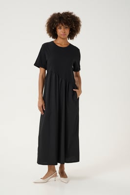 Kleid Lockere Passform Schwarz black