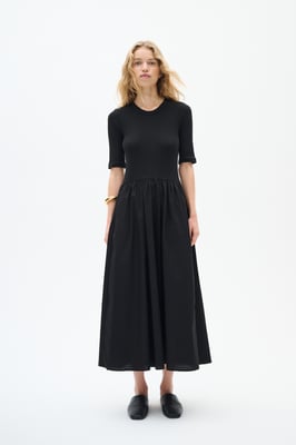 Kleid Gerade Passform Blac