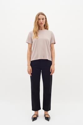 T-shirt Gerade Passform Clay beige