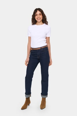 T-shirt Gerade Passform Bright White