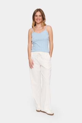 Ärmellose Bluse Gerade Passform Heather Melange