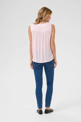 Ärmellose Bluse Regular fit Snow lilac