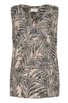Ärmellose Bluse Regular fit Straw/Chalk/Black Petit Fleur floral