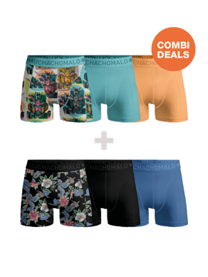 Muchachomalo Herren Boxershorts – 3+3 Stück – Herren Unterhosen