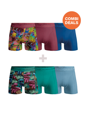 Muchachomalo Herren Boxershorts – 3+3 Stück – Herren Unterhosen