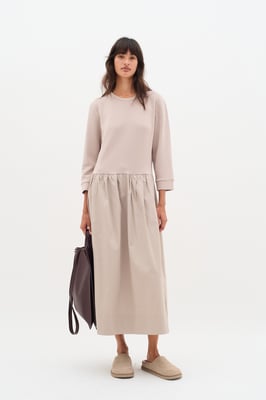 Jerseykleid Relaxed fit Clay beige