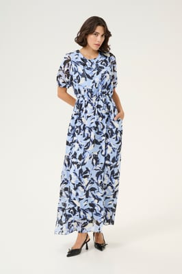 Kleid Regular fit Blue Flower Print blue multi