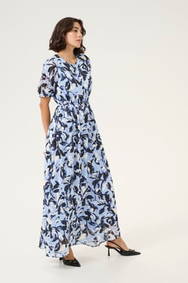 Kleid Regular fit Blue Flower Print blue multi