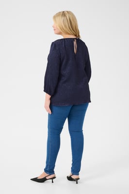 Langarm-Bluse Regular fit Midnight Marine 
