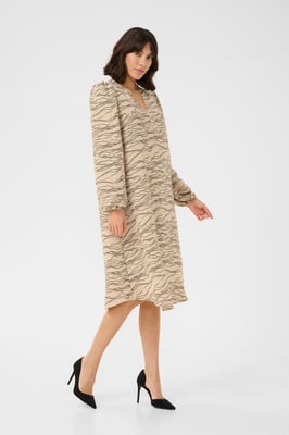 Langarm-Bluse Regular fit Nomad w. Black Deep graphic beige